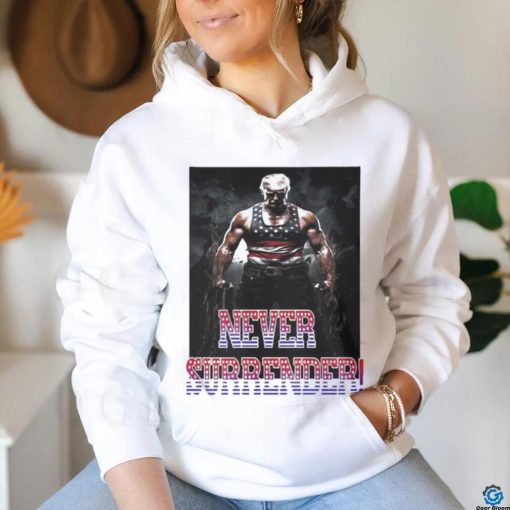Trump Never Surrender Mugshot Shirt