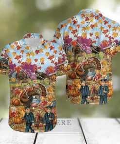 Turkey Give Thanks Thanksgiving Hawaiian Shirt