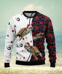 Turtle Christmas Light Turtle Lover Ugly Christmas Sweater