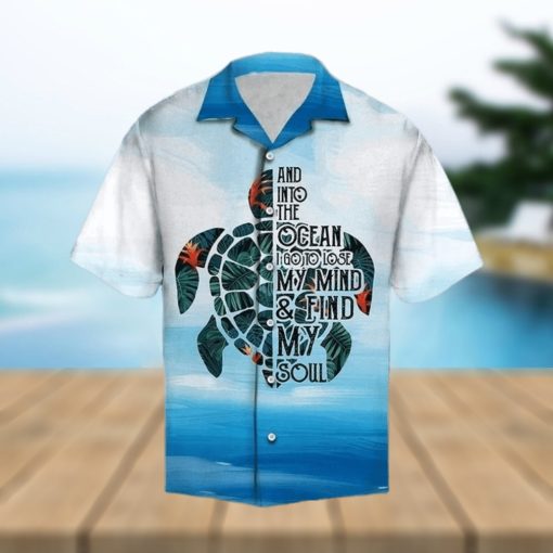 Turtle In The Ocean Hawaiian Shirt