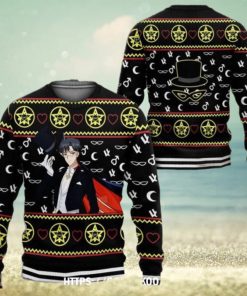 Tuxedo Ugly Christmas Sweater Sailor Moon Anime Xmas 3D Over Print Shirt