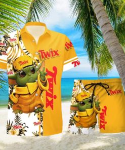 Twix Baby Yoda Hawaiian Shirt And Short For Men And Women hawaiian shirt