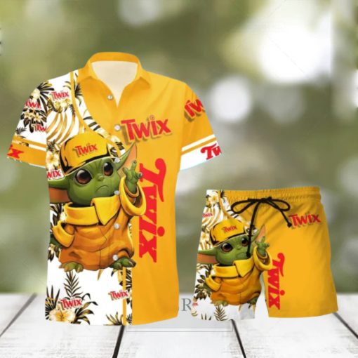 Twix Baby Yoda Hawaiian Shirt And Short For Men And Women hawaiian shirt