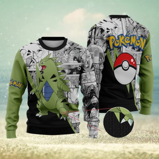 Tyranitar Tyranitar Anime Tyranitar Xmas Pocket Monster Gift Ugly Christmas Sweater For Men And Women