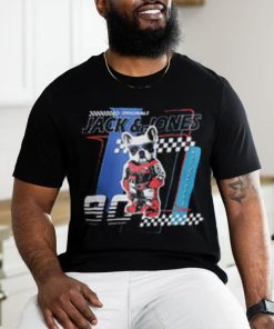 URBAN RACERS by JACK&JONES Black Racer Doggo Print T shirt