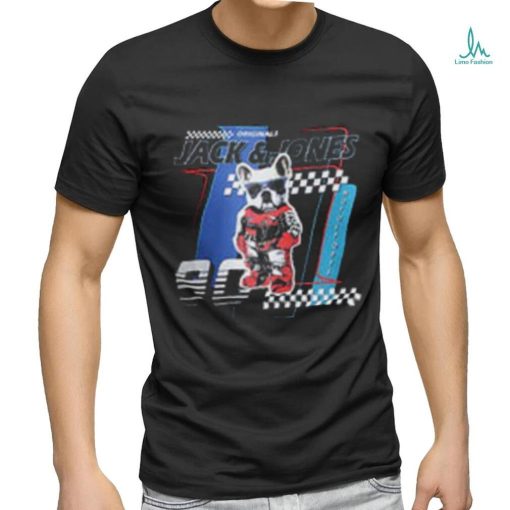 URBAN RACERS by JACK&JONES Black Racer Doggo Print T shirt