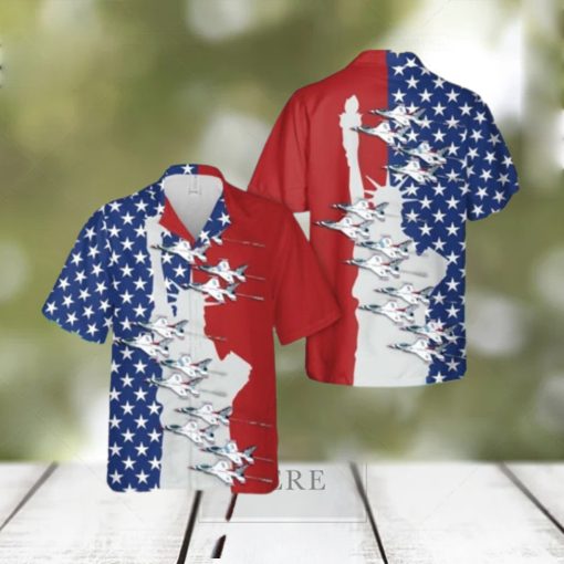 US Air Force Thunderbirds  4th Of July V2 Hawaiian Shirt