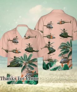 US Army Bell O H 58 Kiowa Hawaiian Shirt