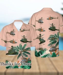 US Army Bell O H 58 Kiowa Hawaiian Shirt