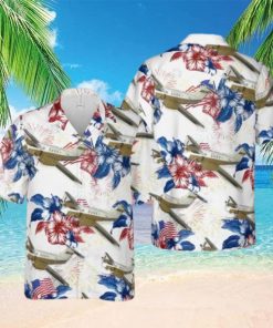 US Army C 12 Huron Aircraft Hawaiian Shirt