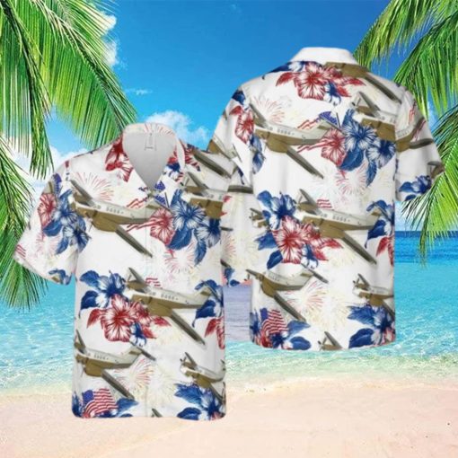 US Army C 12 Huron Aircraft Hawaiian Shirt