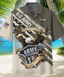 US Army Veteran Eagle Flag Hawaiian Shirt