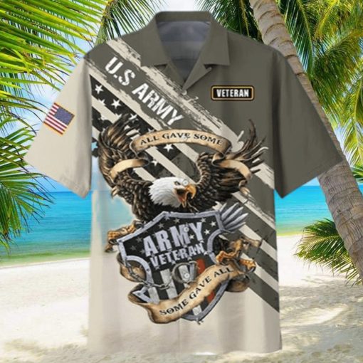 US Army Veteran Eagle Flag Hawaiian Shirt