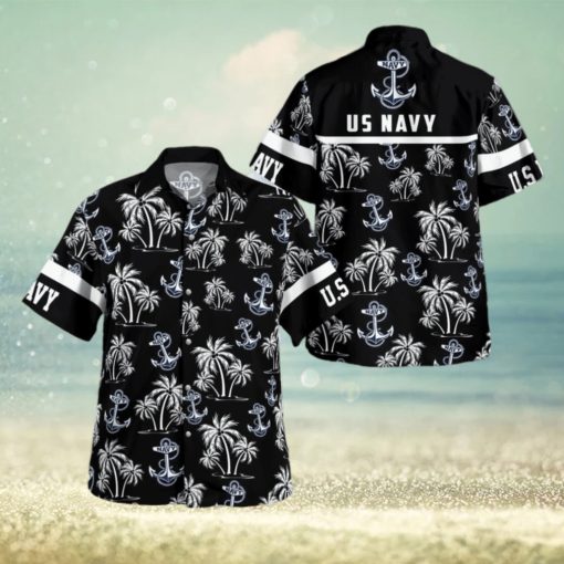 US Navy Palm Hawaiian Shirt