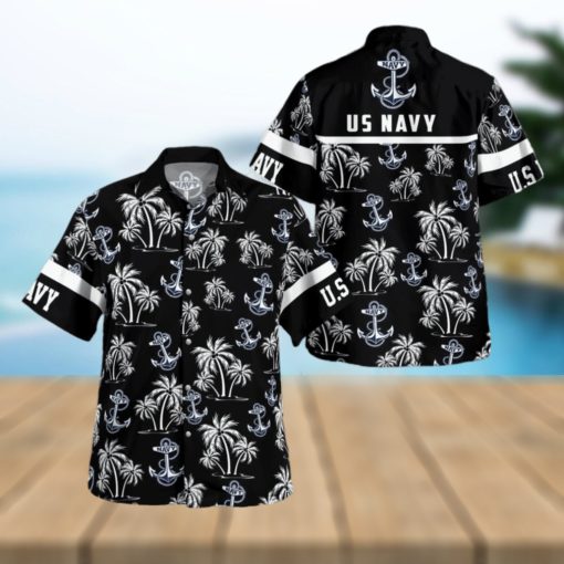 US Navy Palm Hawaiian Shirt