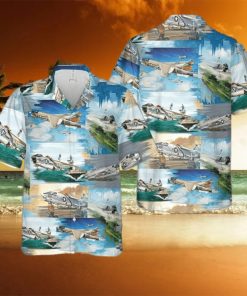 US Navy Vought F 8 Crusader Hawaiian Shirt