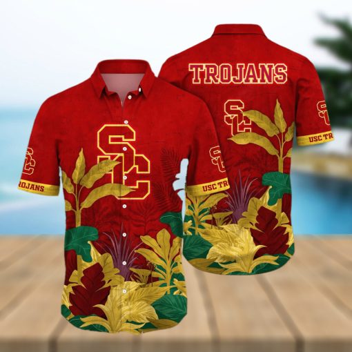 USC Trojans NCAA For Sports Fan Flower Hawaiian Style Shirt