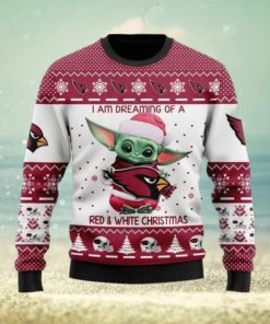 Ugly Baby Yoda Arizona Cardinals For Christmas Ugly Sweater Arizona 3D Baseball Lovers Merry Gift