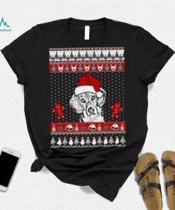 Ugly Beagle Santa Hat Funny Merry Christmas 2023 T Shirt