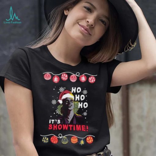 Ugly Christmas Beetlejuice Ho Ho Ho Santa It’s Showtime T Shirt