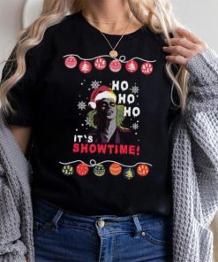 Ugly Christmas Beetlejuice Ho Ho Ho Santa It’s Showtime T Shirt