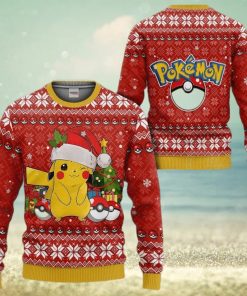 Ugly Christmas Sweater Pokemon Pikachu