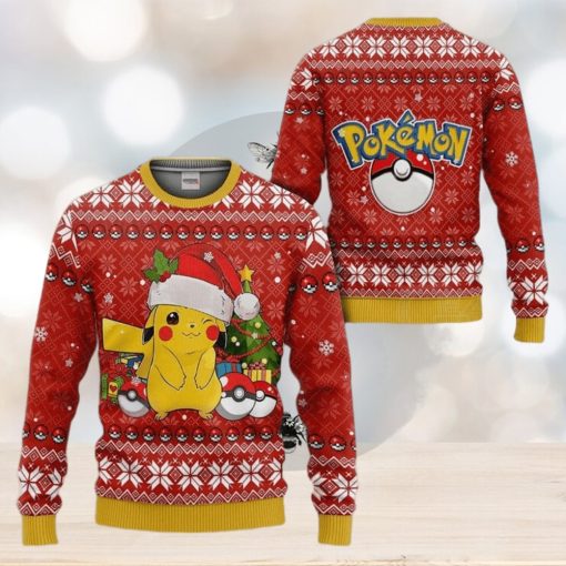 Ugly Christmas Sweater   Pokemon Pikachu