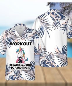 Unicorn Workout Hawaiian Shirt Unisex Adult Hw5929 hawaiian shirt