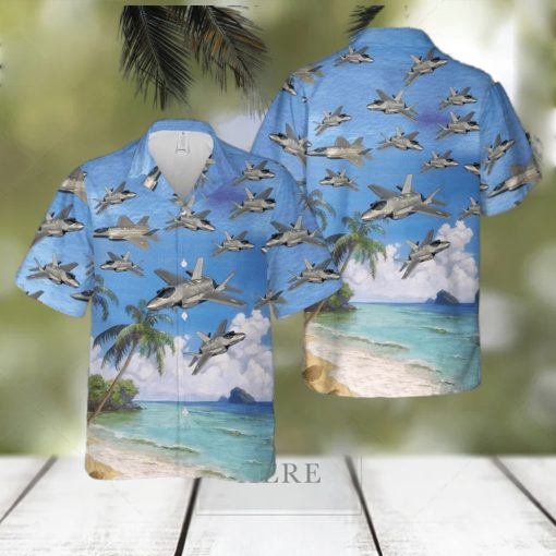 Us Air Force Lockheed Martin F 35 Lightning Ii Hawaiian Shirt