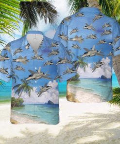 Us Air Force Lockheed Martin F 35 Lightning Ii Hawaiian Shirt