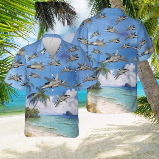 Us Air Force Lockheed Martin F 35 Lightning Ii Hawaiian Shirt