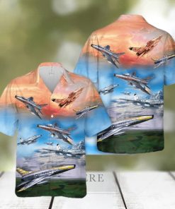 Us Air Force North American F 100 Super Sabre Hawaiian Shirt