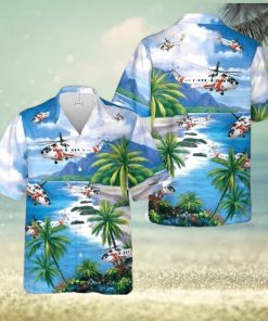 Us Coast Guard Sikorsky S 61R Helicopter Hawaiian Shirts