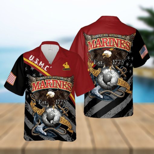 Us Marine Corps Semper Fidelis Hawaiian shirt