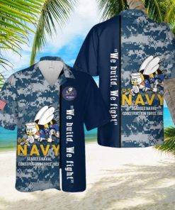 Us Navy Seabees Naval Construction Force  ncf  Hawaiian Shirt