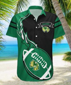 Utah Valley Wolverines 3D Hawaiian Shirt Flame Ball NCAA