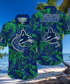 Vancouver Canucks NHL Flower Hawaiian Shirt Special Gift For Fans hawaiian shirt