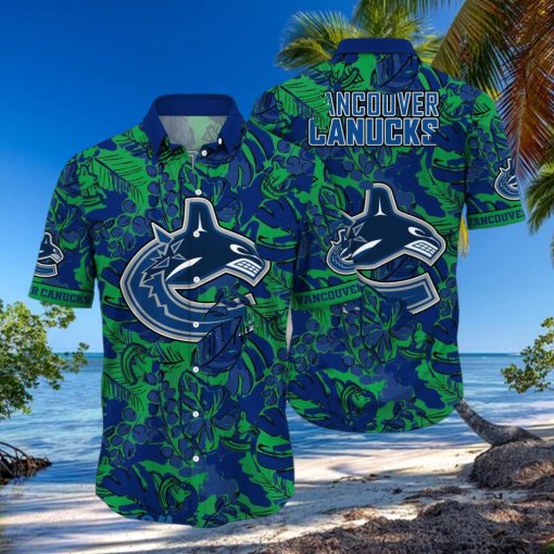 Vancouver Canucks NHL Flower Hawaiian Shirt Special Gift For Fans hawaiian shirt