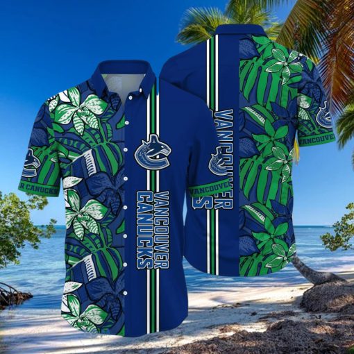 Vancouver Canucks NHL Flower Hawaiian Shirt Unique Gift For Fans hawaiian shirt