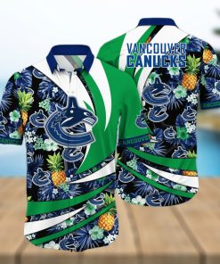 Vancouver Canucks NHL For Sports Fan Tropical 3D Printed Hawaiian Style Shirt