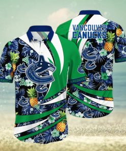 Vancouver Canucks NHL For Sports Fan Tropical 3D Printed Hawaiian Style Shirt