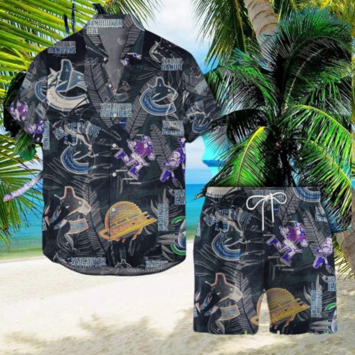 Vancouver Canucks Retro NHL 3D Hawaiian Shirt And Shorts For Men And Women Gift Fan