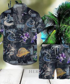 Vancouver Canucks Retro NHL 3D Hawaiian Shirt And Shorts For Men And Women Gift Fan