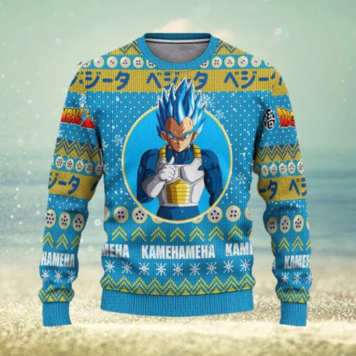 Vegeta Anime Dragon Ball Z Xmas Ugly Christmas Sweater Gift For Men Women