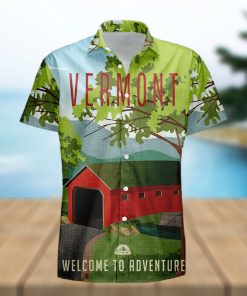 Vermont Retro Style Travel Summer 3D Hawaiian Shirt Gift For Men And Women Fans