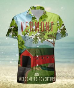 Vermont Retro Style Travel Summer 3D Hawaiian Shirt Gift For Men And Women Fans