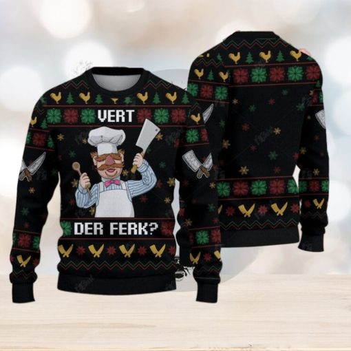 Vert Der Ferk Ugly Christmas Sweater Gift For Holiday Funny Christmas