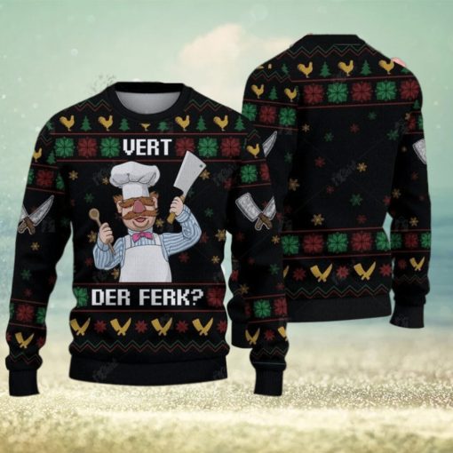 Vert Der Ferk Ugly Christmas Sweater Gift For Holiday Funny Christmas