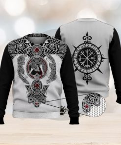 Viking Odin Tattoo 3D Printed Shirt 3D Ugly Sweater Christmas Gift Sweater