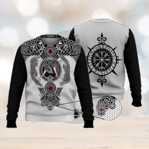 Viking Odin Tattoo 3D Printed Shirt 3D Ugly Sweater Christmas Gift Sweater